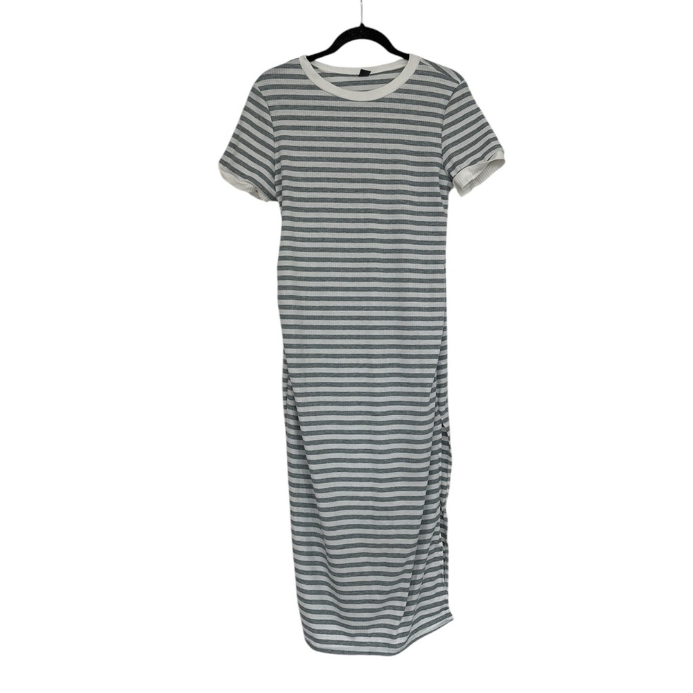 SHEIN Striped Women's Maternity Dress sz L